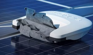 New Solar panel cleaning robot Invented by Ecoppia.